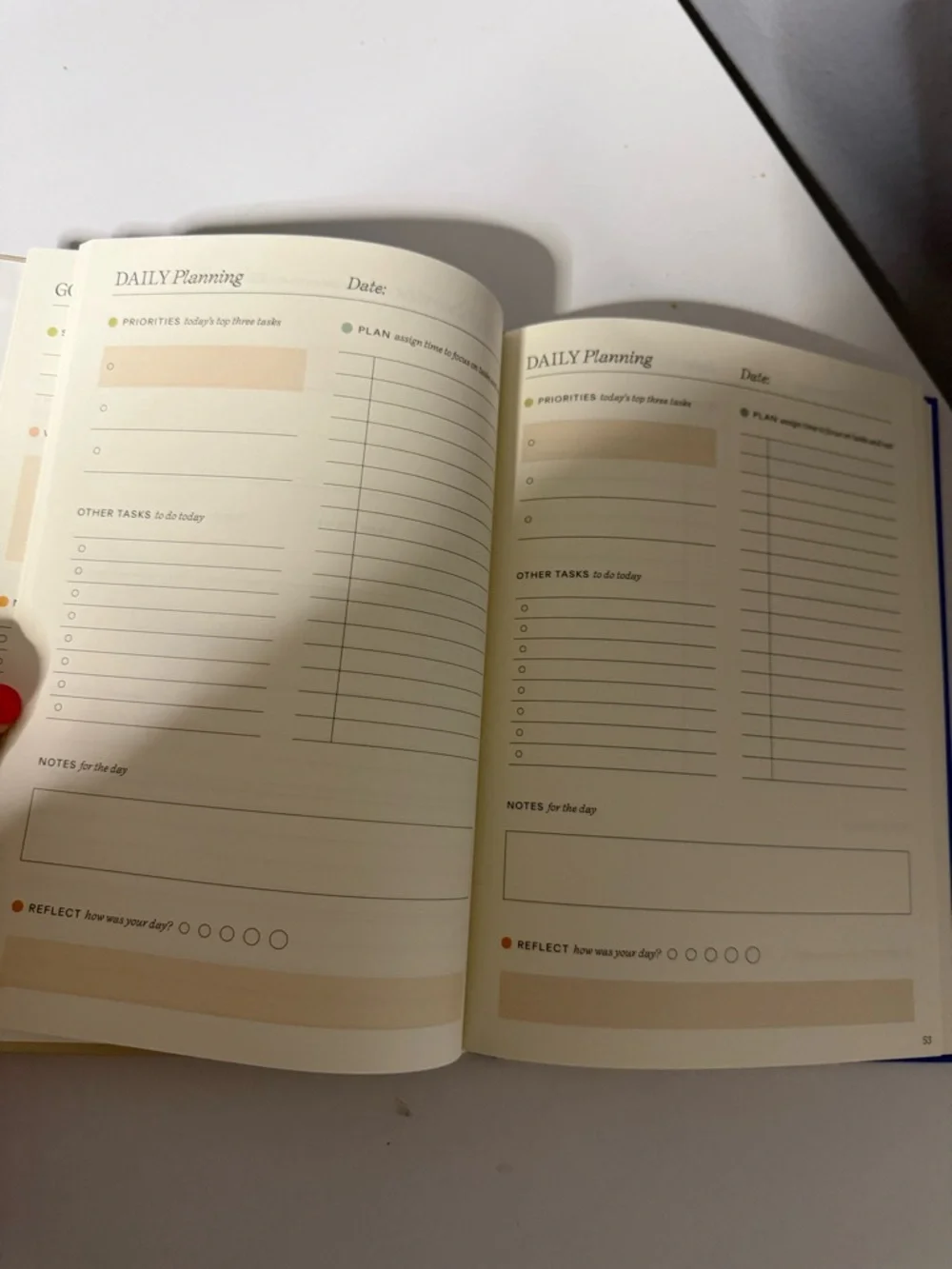 Start Fresh Every Day Beige Planner